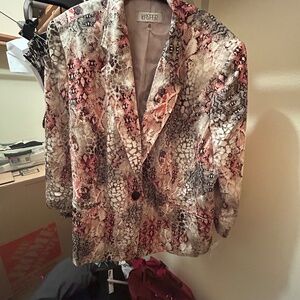 Animal print blazer never worn